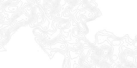 white topography map geography relief diagram texture design. Topography white background and black line world map texture design. Lines Topographic contour lines grid map seamless pattern.	