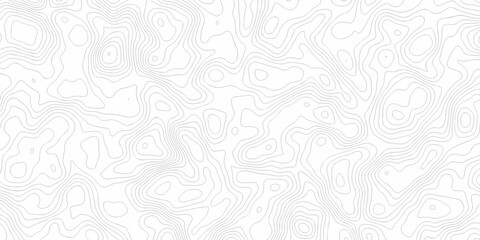 white topography map geography relief diagram texture design. Topography white background and black line world map texture design. Lines Topographic contour lines grid map seamless pattern.	