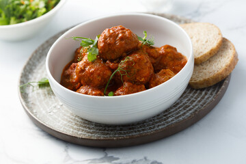 Meatballs with tomato sauce