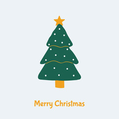 Merry Christmas Hand-Drawn Holiday Card