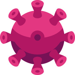 Virus cell causing respiratory illness, contagious disease outbreak, health care concept