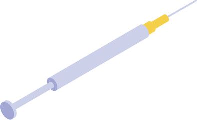Fototapeta premium Fiber optic cable patch cord connector plugging into socket isometric view for network switch or router