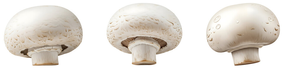 Freshly picked white mushrooms, a culinary delight