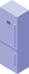 Closed double door refrigerator preserving groceries, ensuring food safety, and enhancing modern kitchen interiors