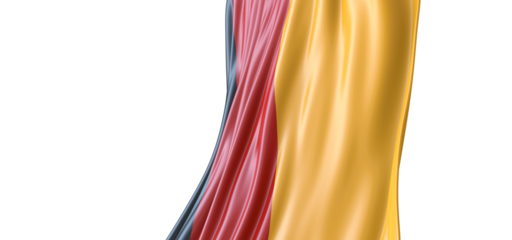 Flag of Germany. Wide format 3D illustration. State symbol of the Federal Republic of Germany.