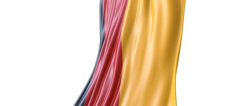 Flag of Germany. Wide format 3D illustration. State symbol of the Federal Republic of Germany. - Powered by Adobe