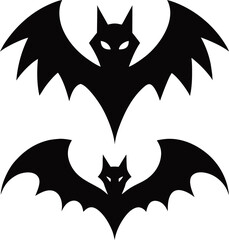 bat and umbrella vector