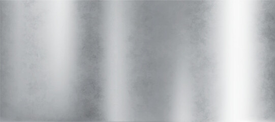 3D silver gradient background with metallic chrome foil and glossy stainless steel texture. Shiny mirror reflection surface with smooth sheen. Realistic Y2K style vector backdrop for luxury design