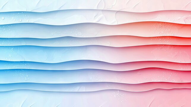 An abstract image featuring layered waves with a gradient of colors and a textured surface. - Powered by Adobe