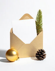 A Christmas greeting  card mockup