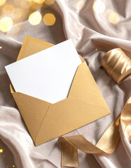 A Christmas greeting  card mockup