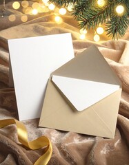 A Christmas greeting  card mockup