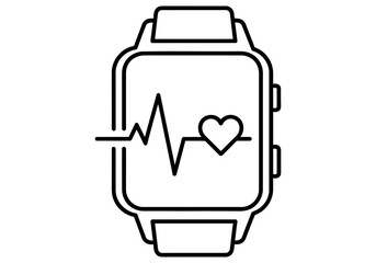 Fototapeta premium Smartwatch Tracking Health and Fitness Data