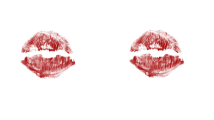 Passionate kisses on contrasting backgrounds, symbolizing duality and love's intense emotions, perfect for Valentine's Day and romantic projects