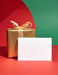 A Christmas greeting  card mockup