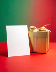 A Christmas greeting  card mockup