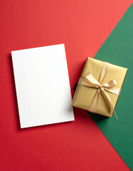 A Christmas greeting  card mockup