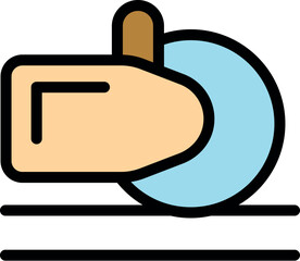 Baker using pizza cutter wheel slicing dough on table, preparing pizza or pastry