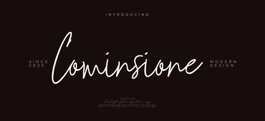 Stylish retro-modern typeface with geometric forms, perfect for posters, packaging, and branding