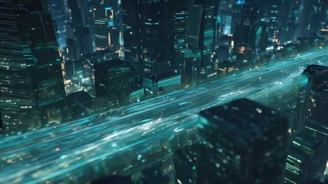 Aerial View of City Buildings 3D Render Point Map GPS map navigator pin location detection. mapping technology direction path color route transport concept, select focus shallow depth of field