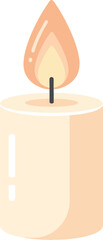 vector illustration of a candle