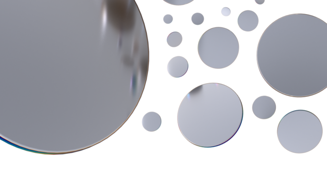  Multicolored confetti on white  - Silver Holographic PNG