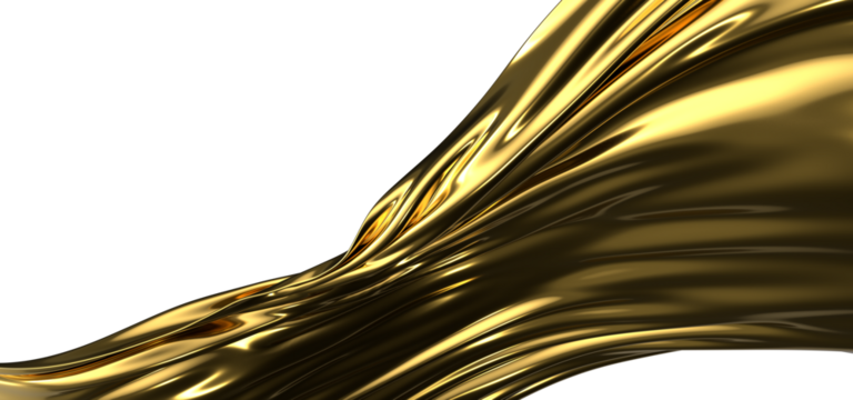 gold cloth background texture. 3D illustration.