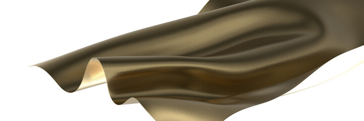 Obraz premium gold cloth background texture. 3D illustration.