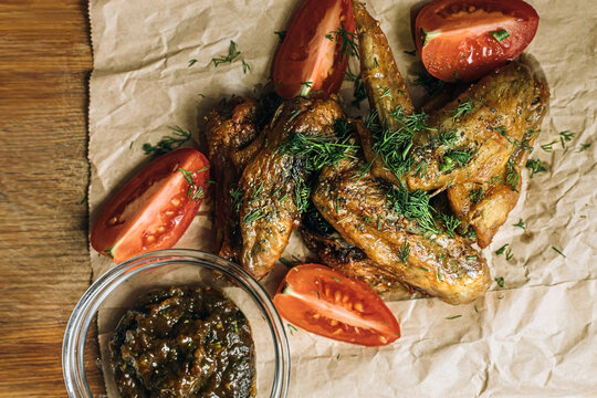 grilled chicken with vegetables