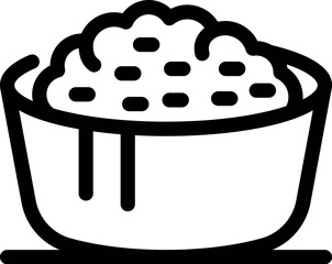 Quinoa seeds overflowing a bowl, representing healthy eating and growth