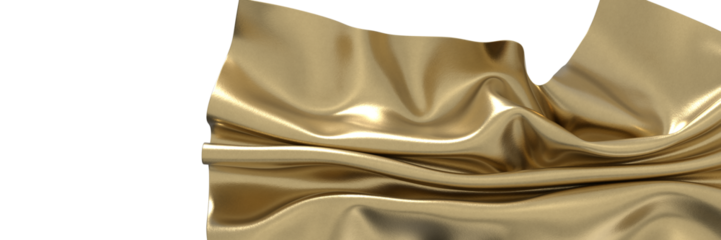3D render of Gold Cloth abstract background