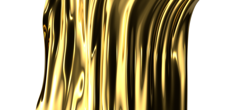 3D render of Gold Cloth abstract background