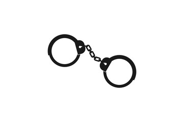 police handcuffs icon vector design