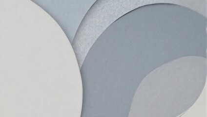 Abstract gray paper layers creating a modern and minimalist background.