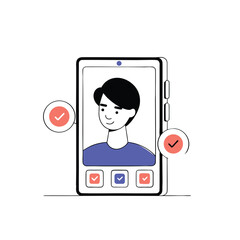 Virtual assistance illustration, Virtual assistance vector illustration