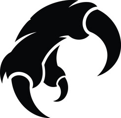 Obraz premium Powerful Black Claw Mark Symbol.