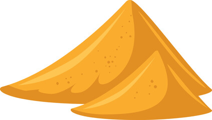 Yellow sand piles forming abstract desert landscape © WinWin