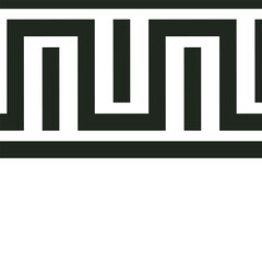 Greek key pattern forming continuous architectural decorative border
