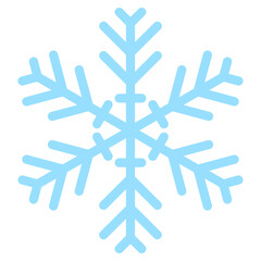 Snowflake on a transparent background. Vector illustration