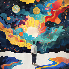 vector illustration of the moon