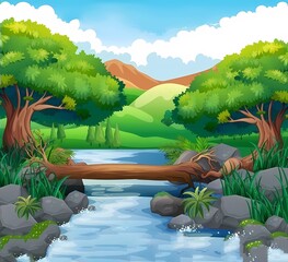 landscape with river