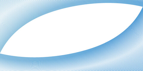 Abstract blue wave lines pattern on white background with space for your text