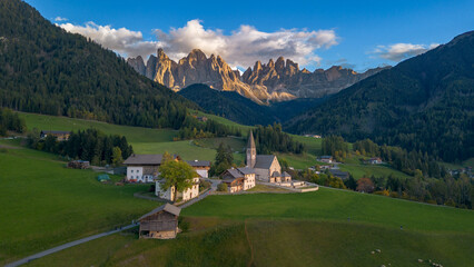 dolomites alpine village