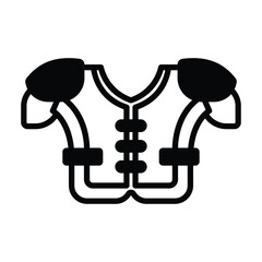 Shoulder Pads Vector icon which can easily modify or edit