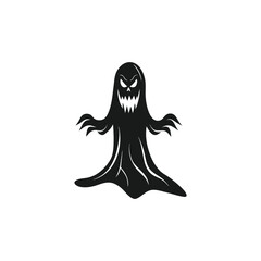 Spoky silhouette, black hallowen spoky silhouette