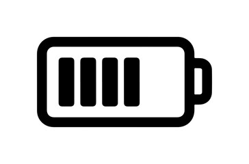 Battery Icon with Four Bars