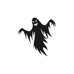 Spoky silhouette, black hallowen spoky silhouette