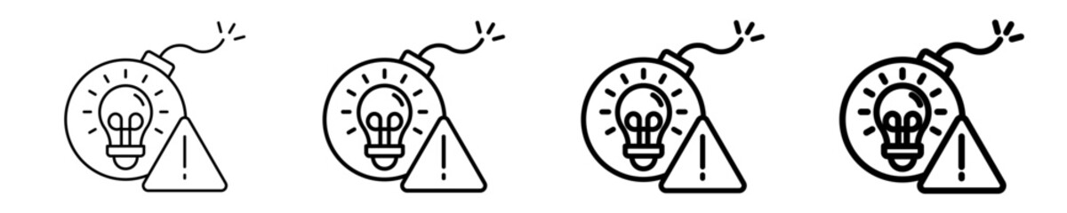 Disruptive Idea  Icon Set Different Style Collection