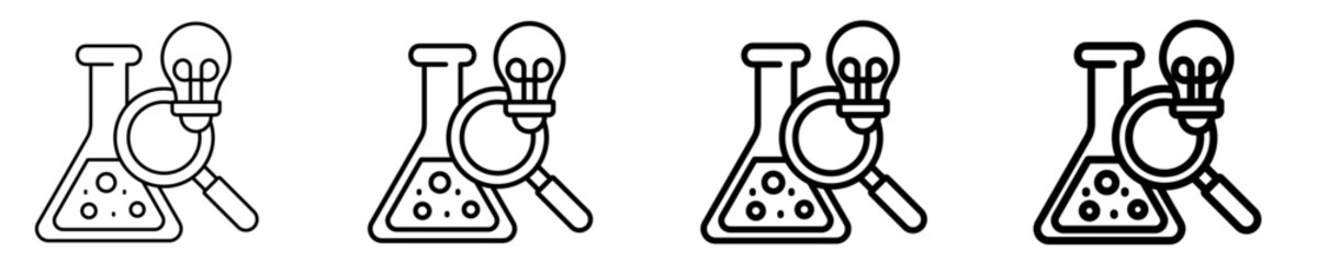 R&D Lab  Icon Set Different Style Collection
