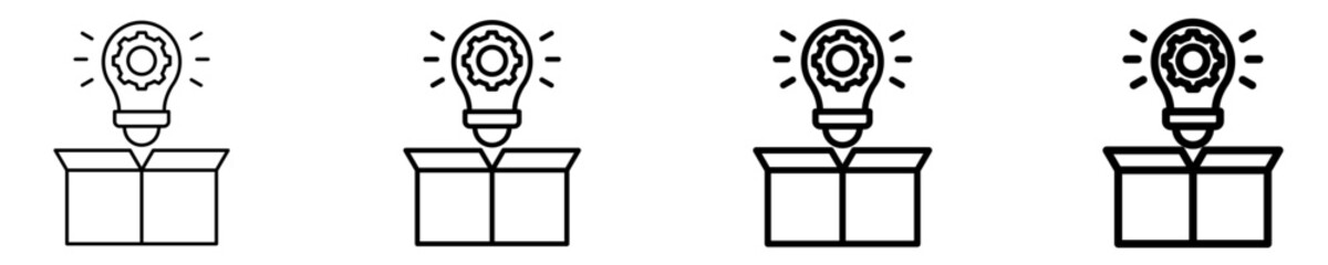 Product Innovation  Icon Set Different Style Collection